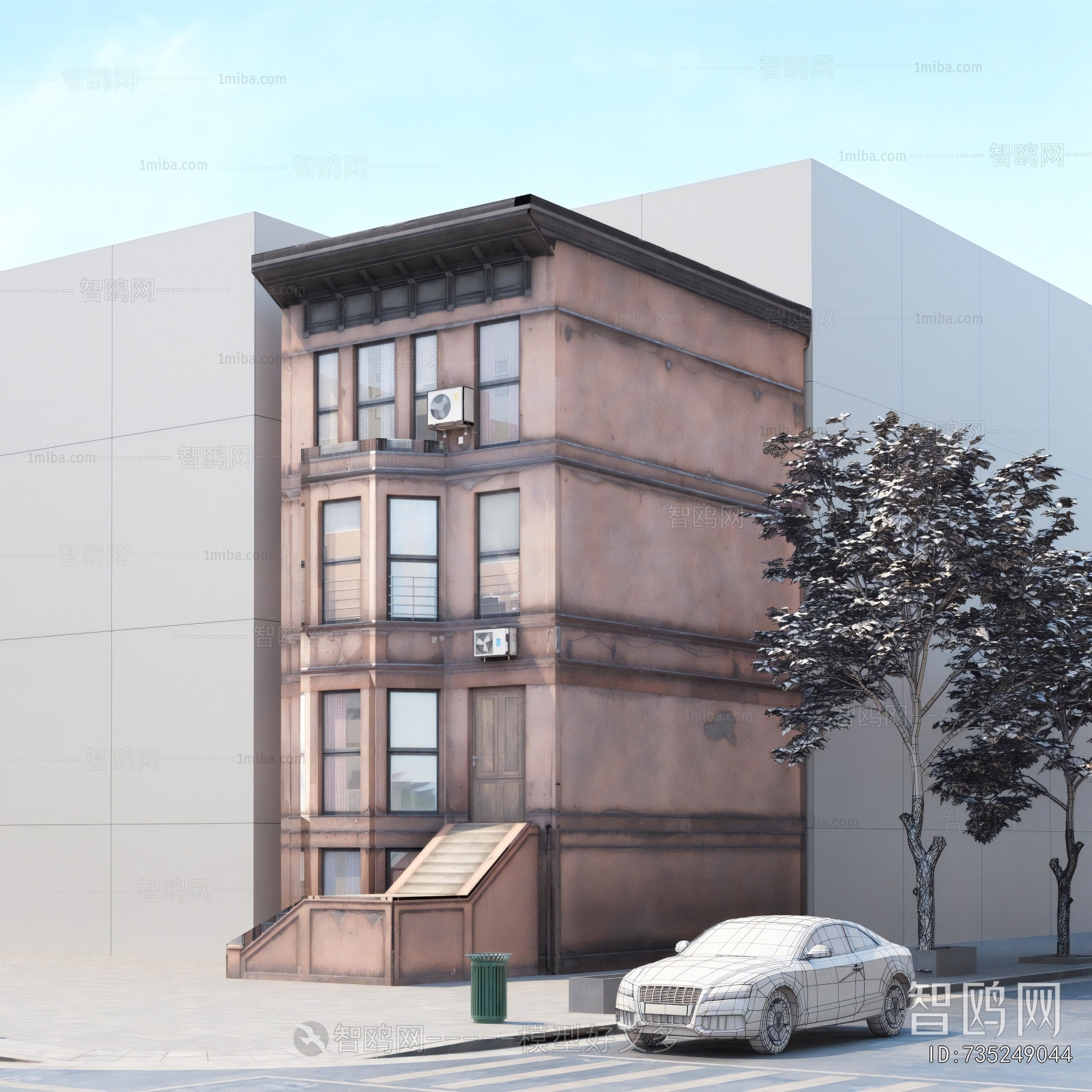 European Style Appearance Of Commercial Building