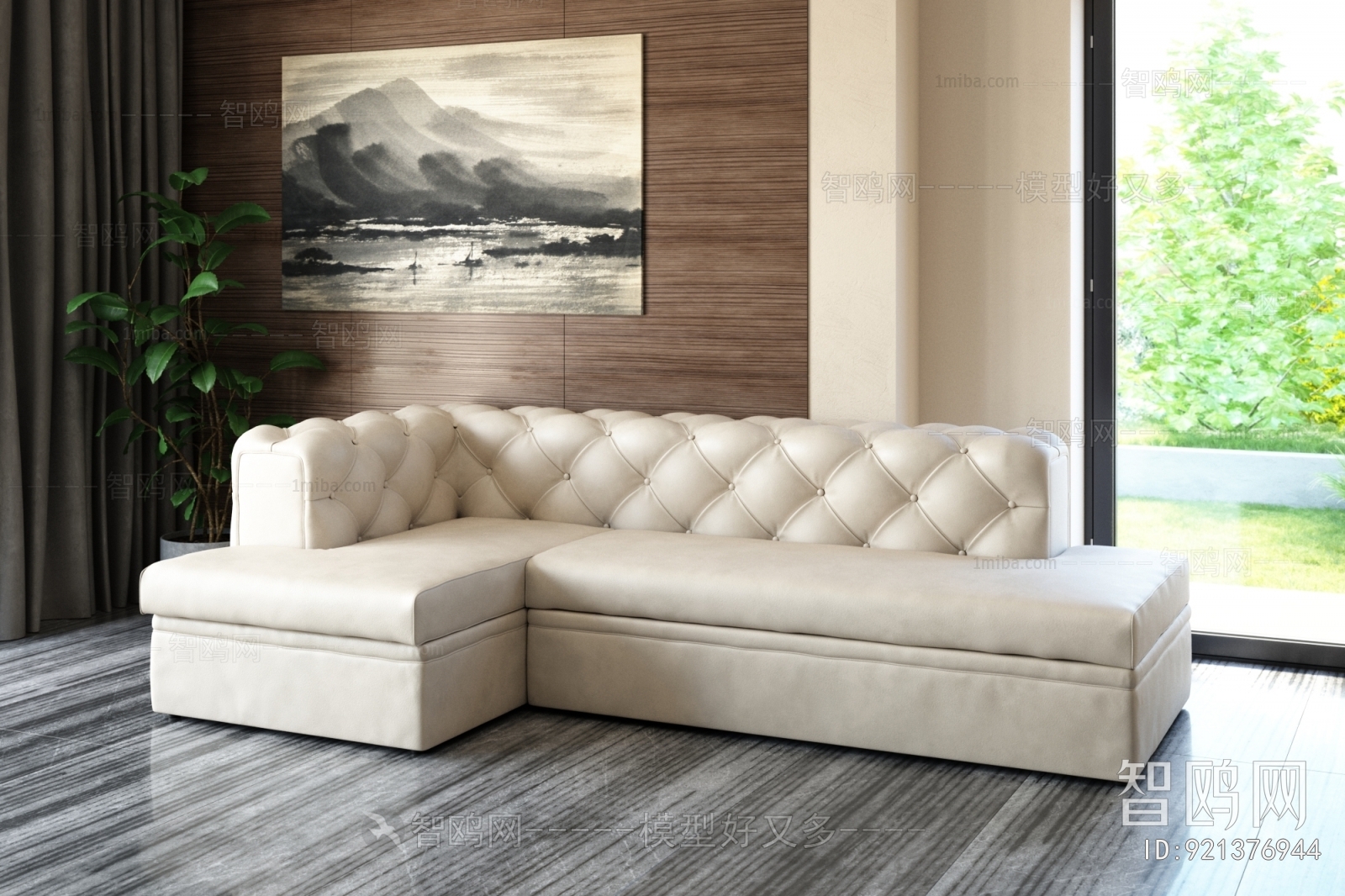 Simple European Style Corner Sofa
