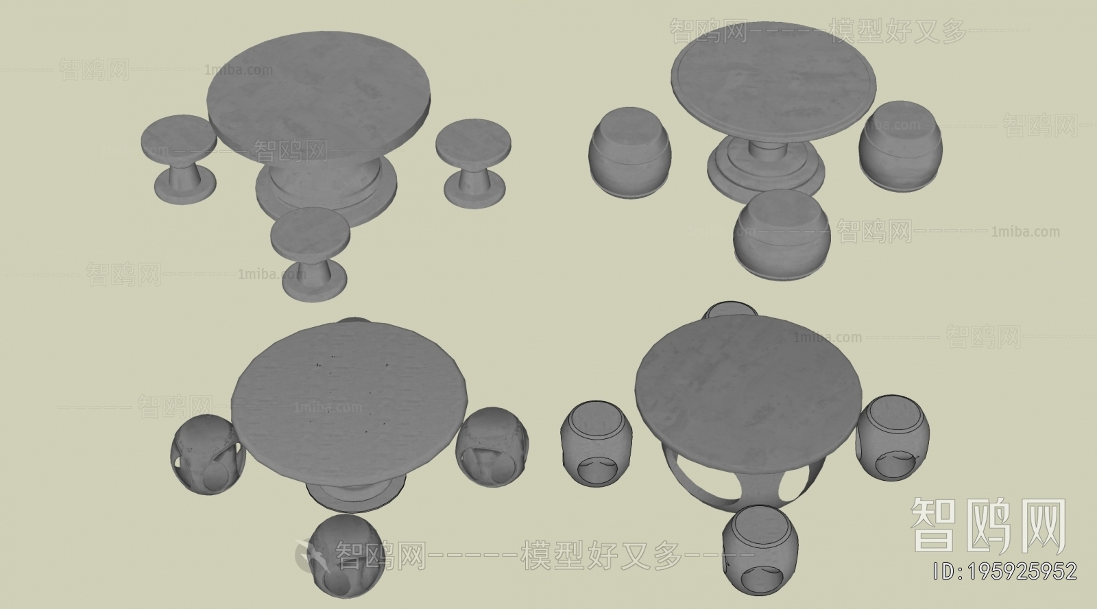 New Chinese Style Outdoor Tables And Chairs