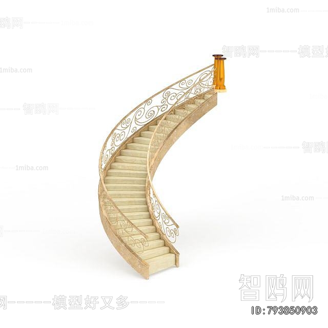 European Style Rotating Staircase