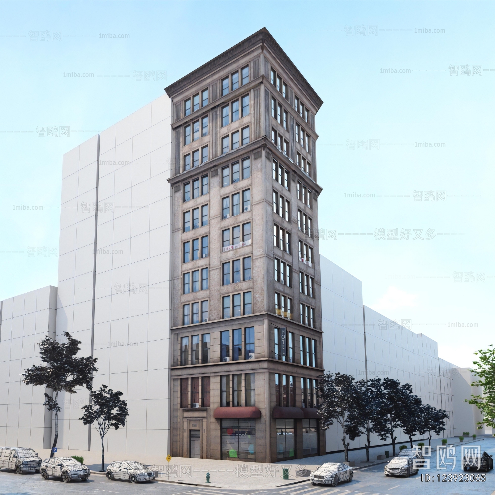 European Style Appearance Of Commercial Building