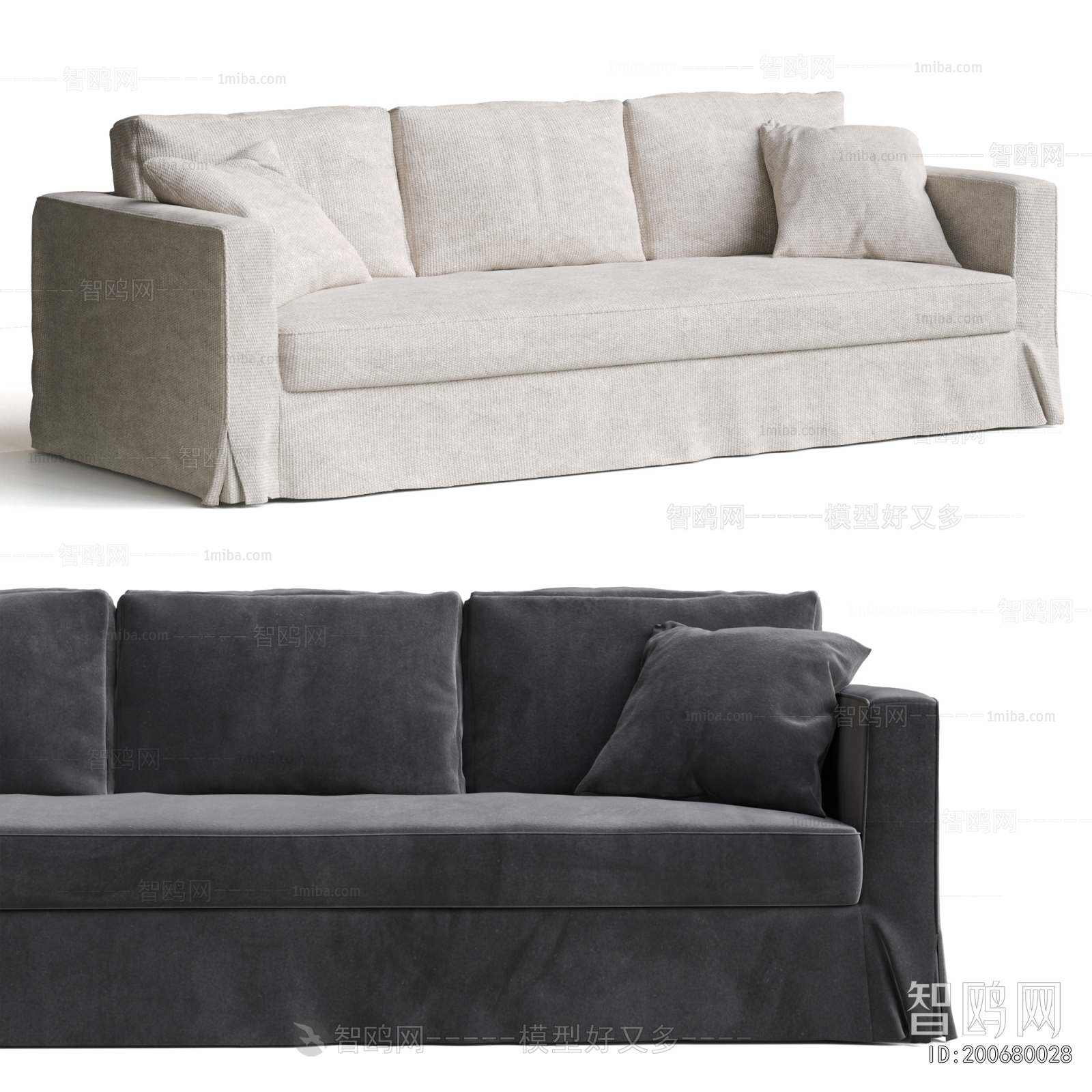 Modern Three-seat Sofa