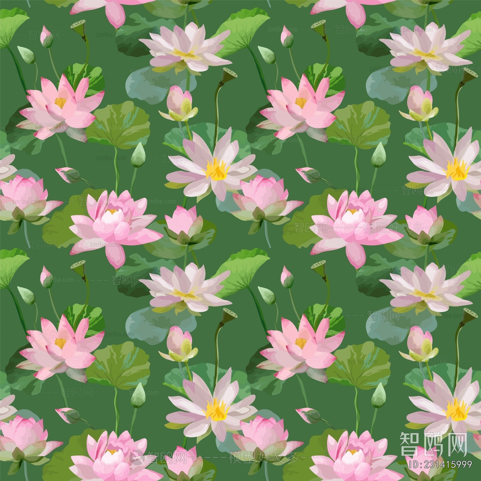 Animal And Plant Pattern Wallpaper