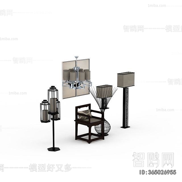 New Chinese Style Floor Lamp