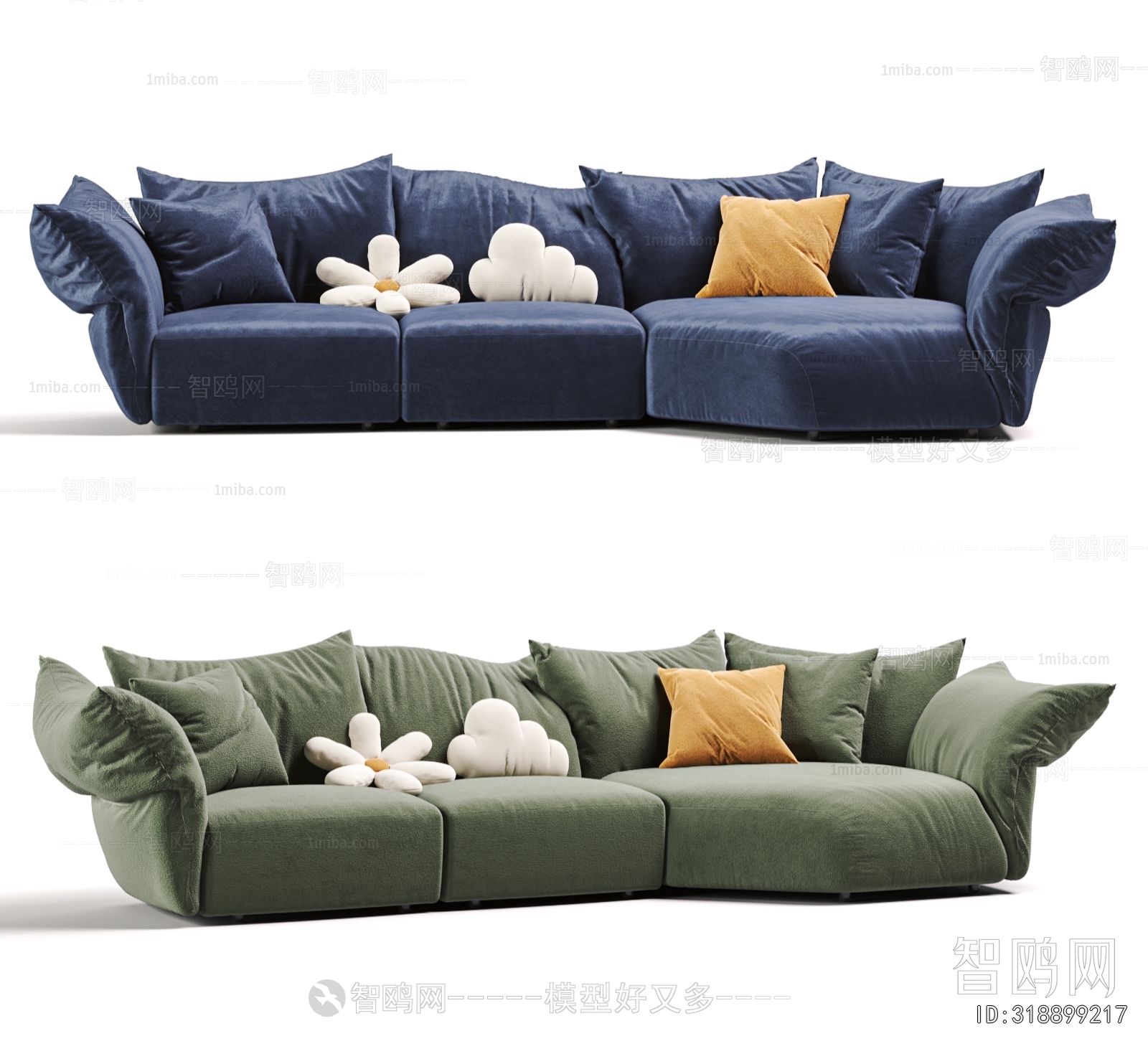 Modern Three-seat Sofa