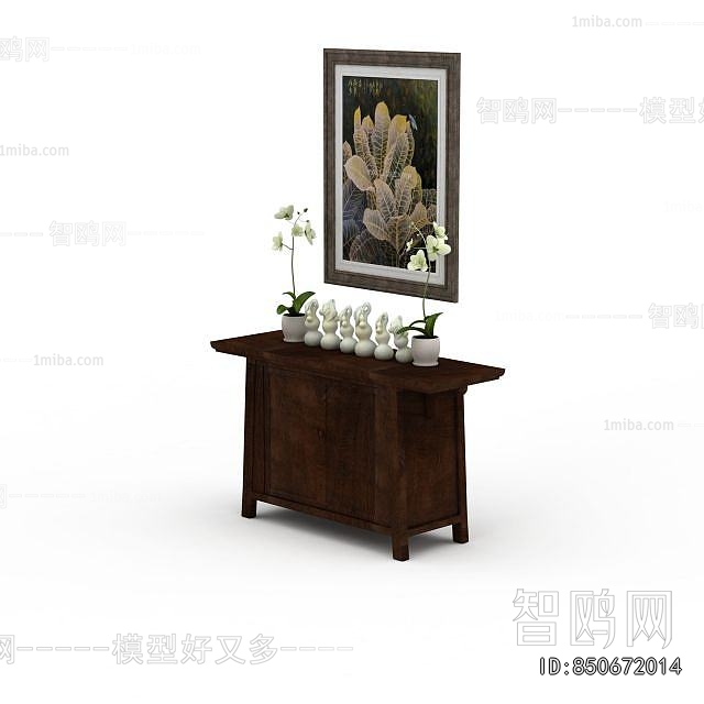 New Chinese Style Entrance Cabinet