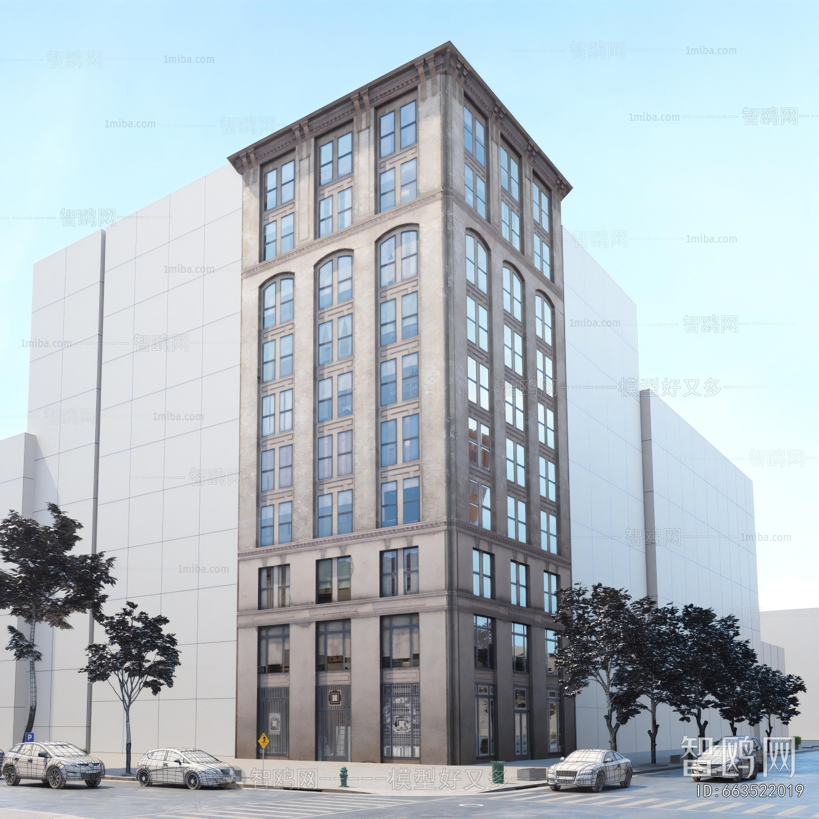 European Style Appearance Of Commercial Building