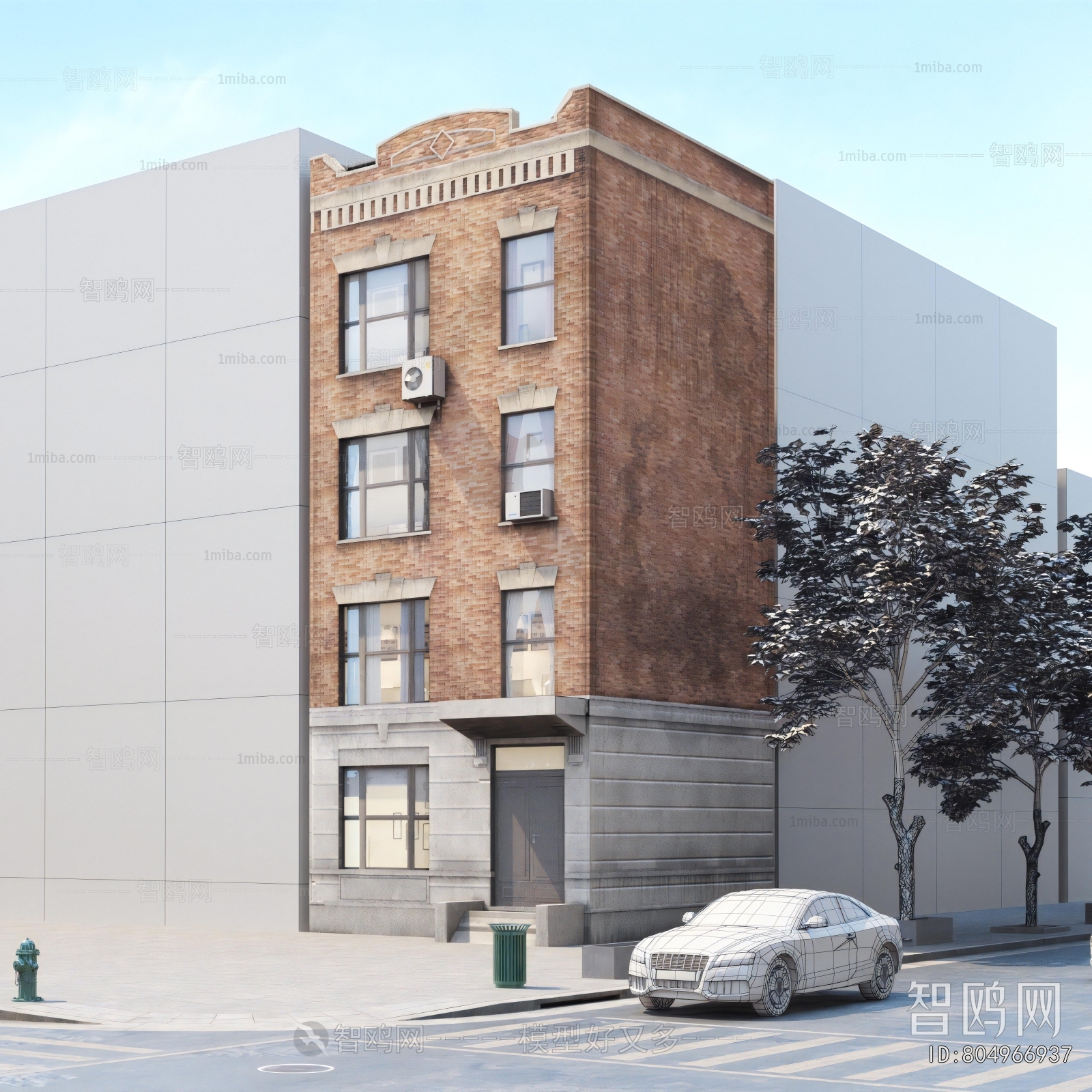 European Style Appearance Of Commercial Building