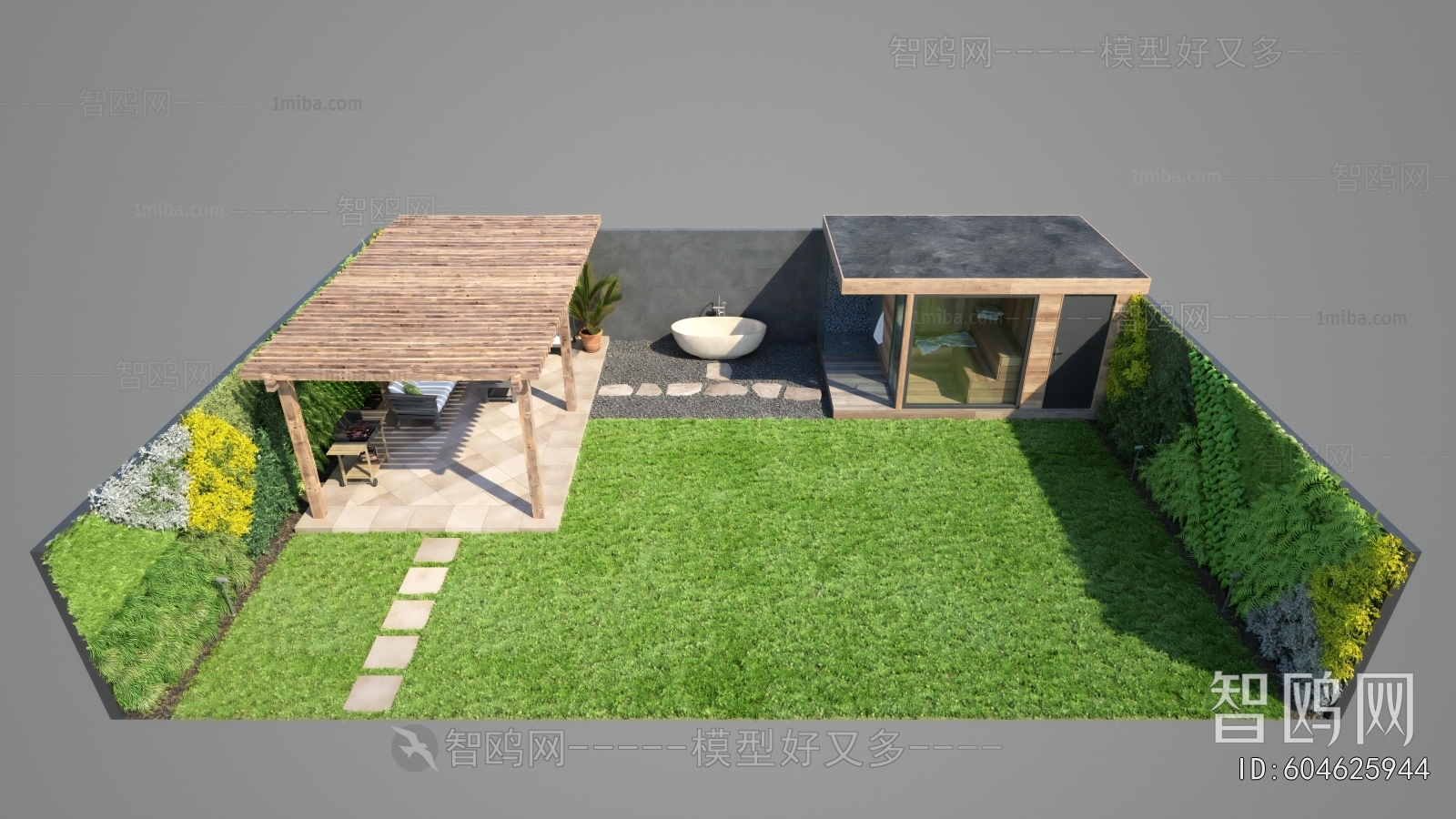 Modern Courtyard/landscape