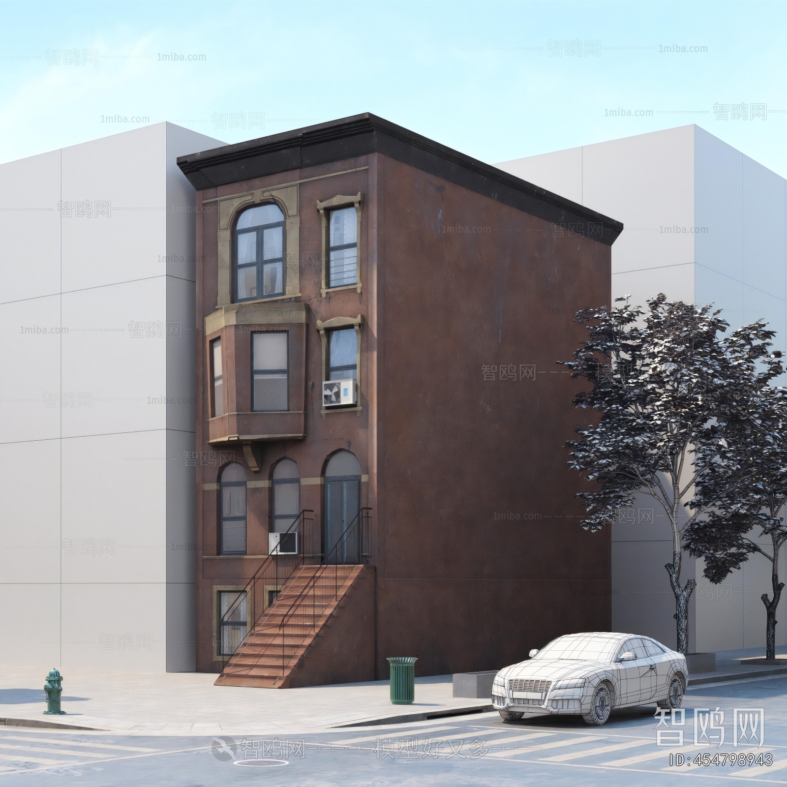 European Style Appearance Of Commercial Building