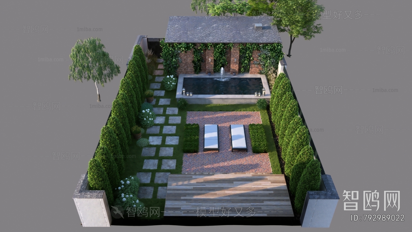 Modern Courtyard/landscape