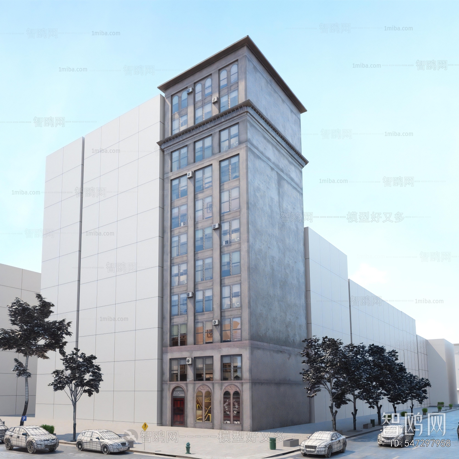 European Style Appearance Of Commercial Building