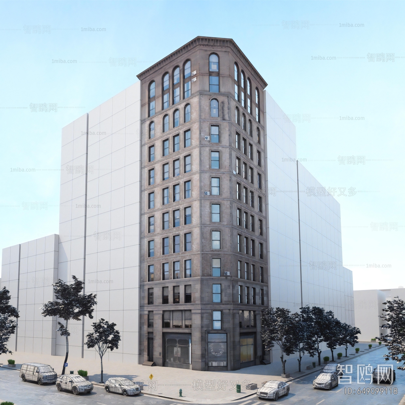 European Style Appearance Of Commercial Building