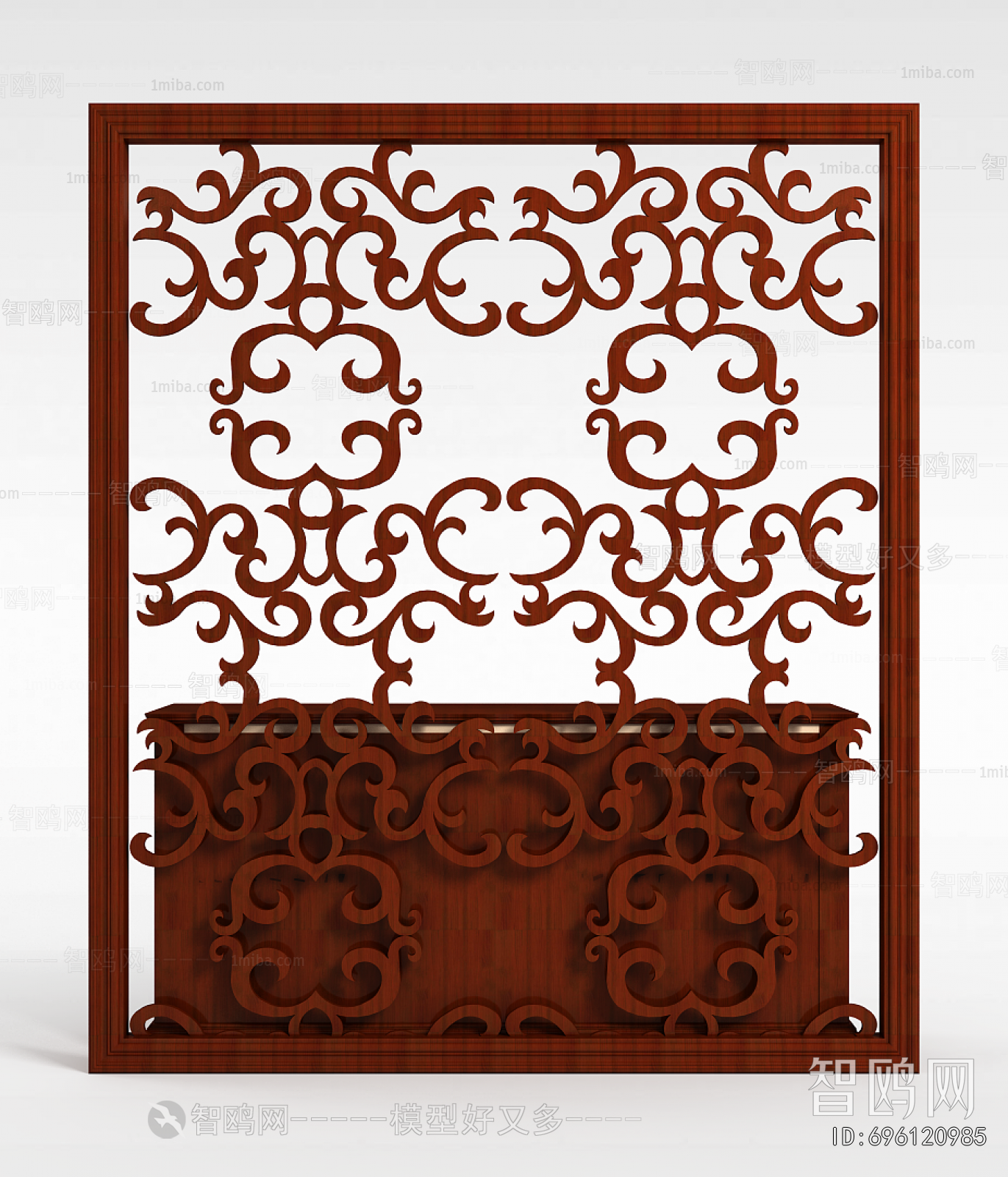 New Chinese Style Wooden Screen Partition