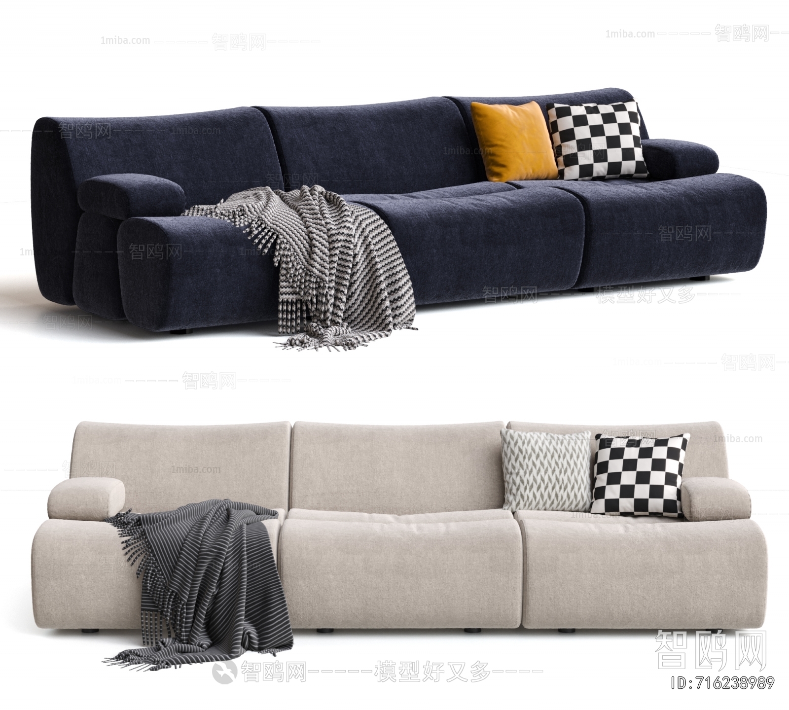 Modern Three-seat Sofa