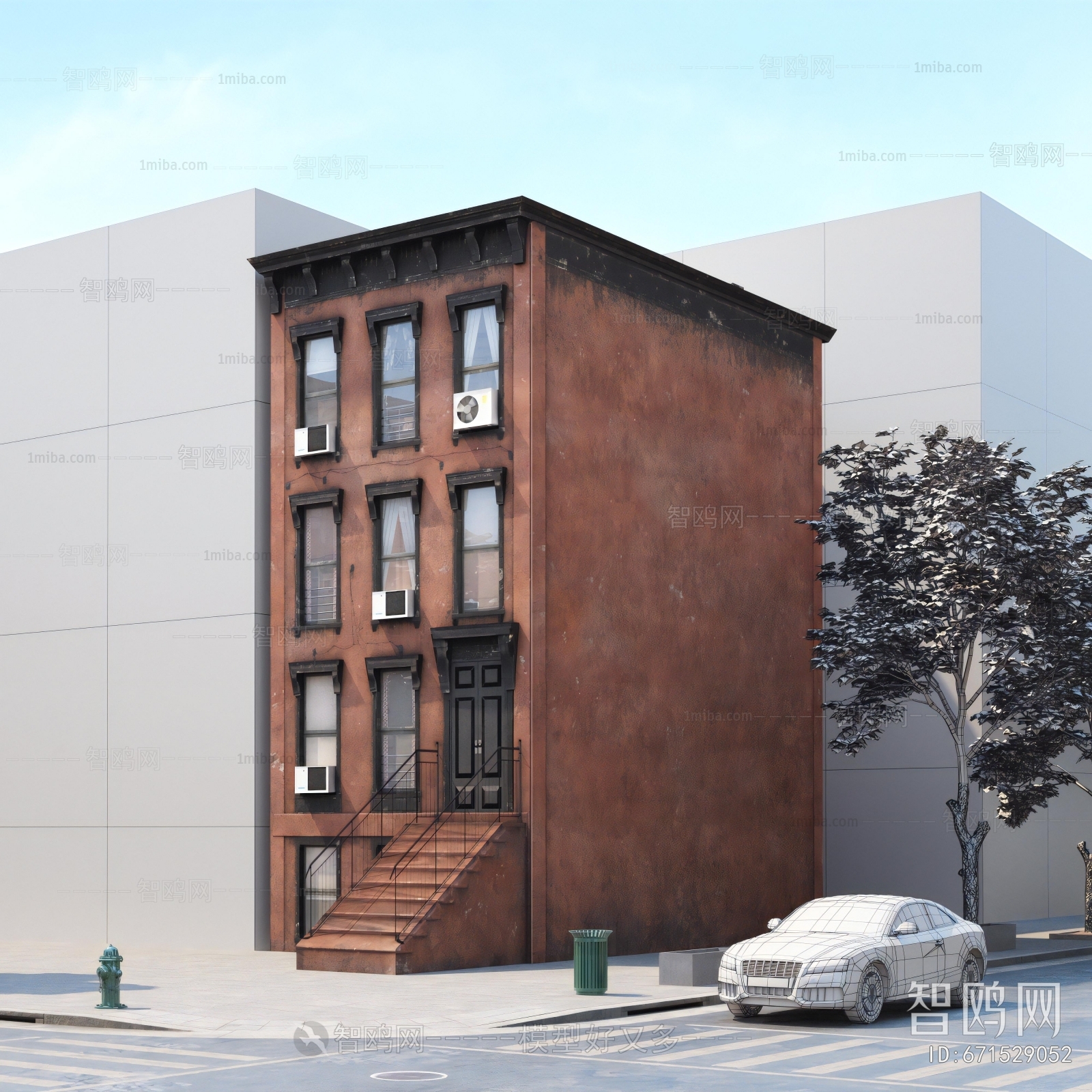 European Style Appearance Of Commercial Building