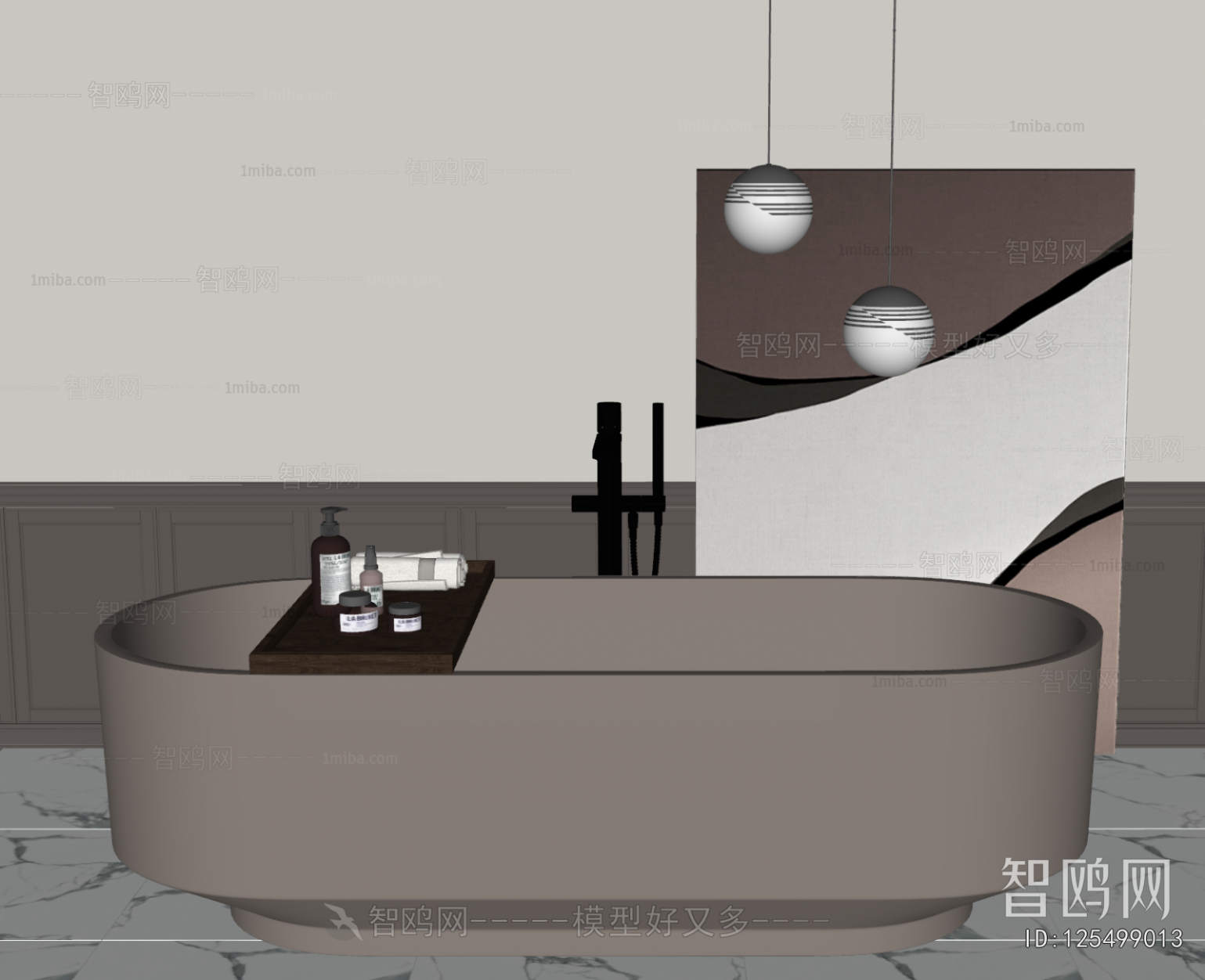 Wabi-sabi Style Bathtub