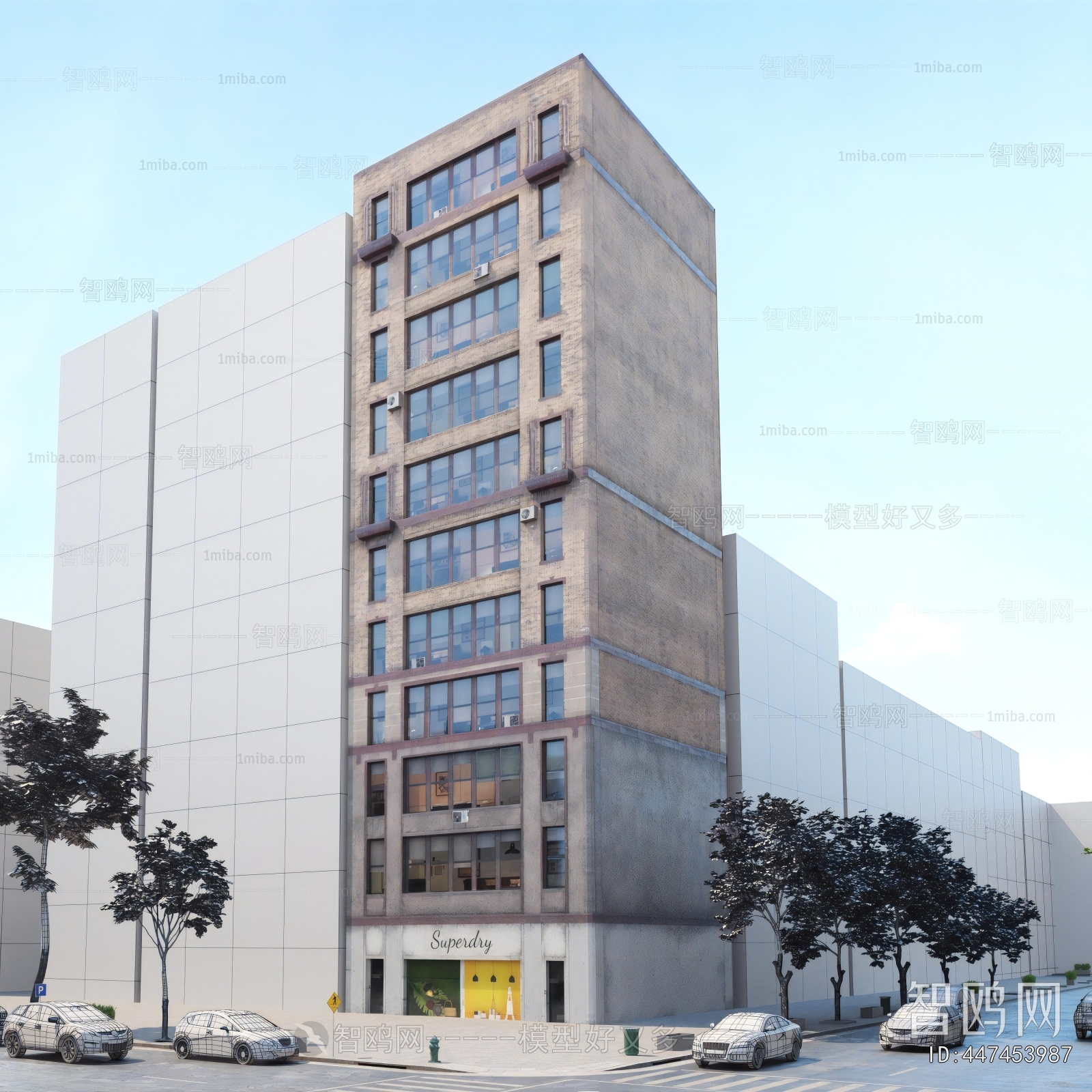 European Style Appearance Of Commercial Building