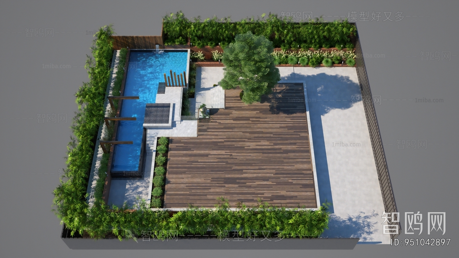 Modern Courtyard/landscape