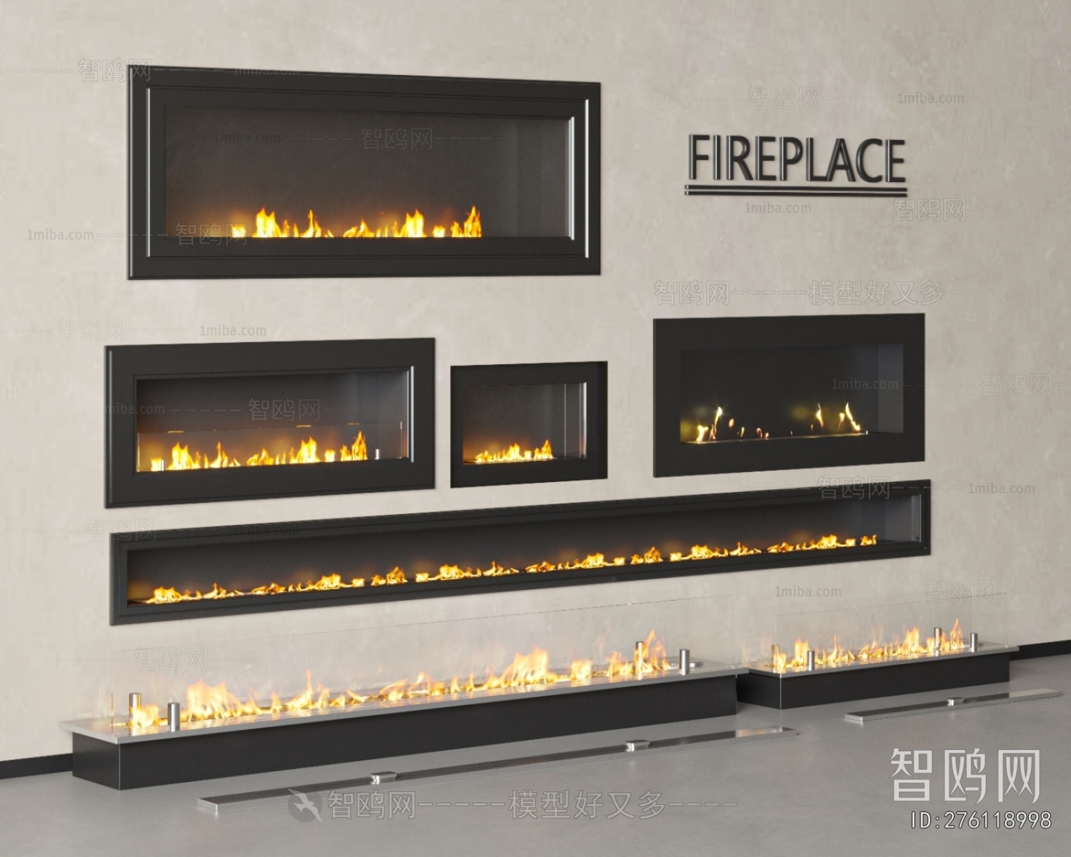 Modern Electronic Fireplace