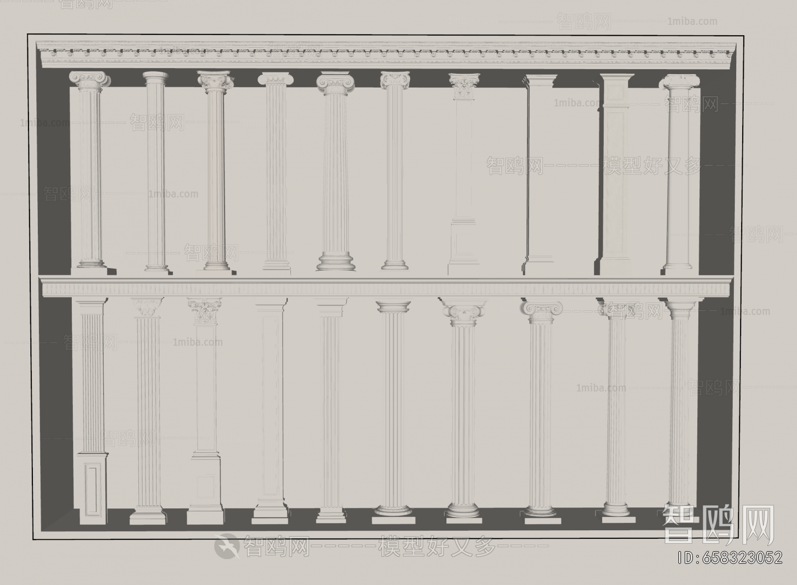 European Style Roman Pillar