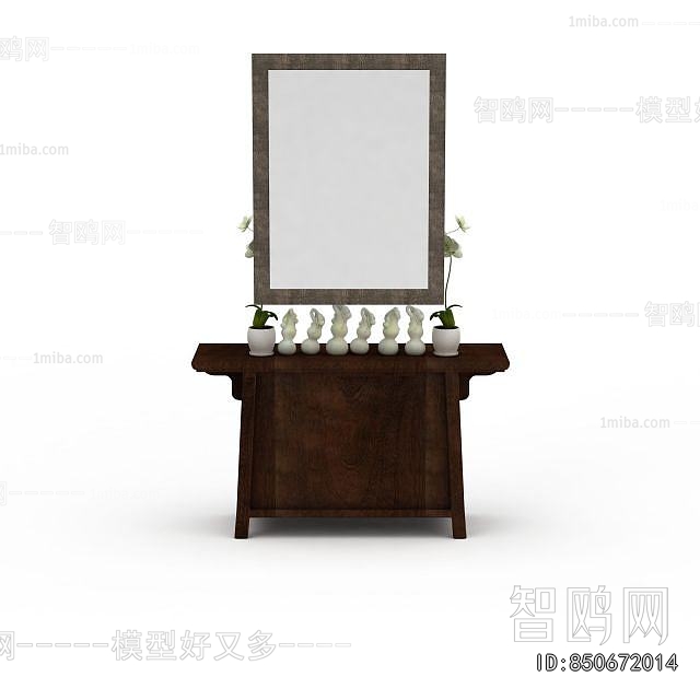 New Chinese Style Entrance Cabinet