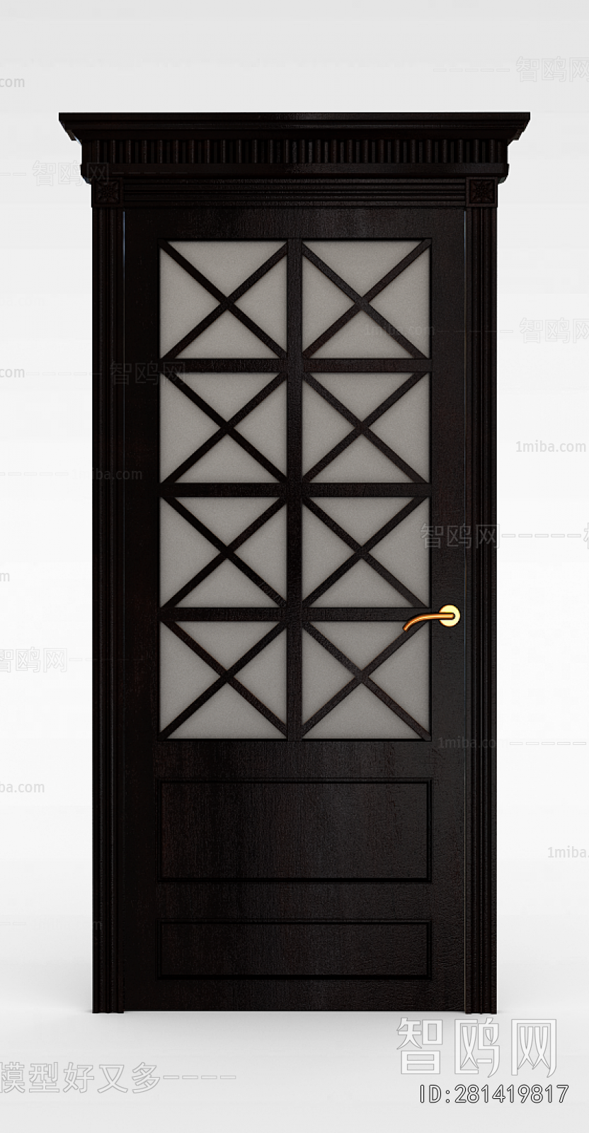 Simple European Style Single Door