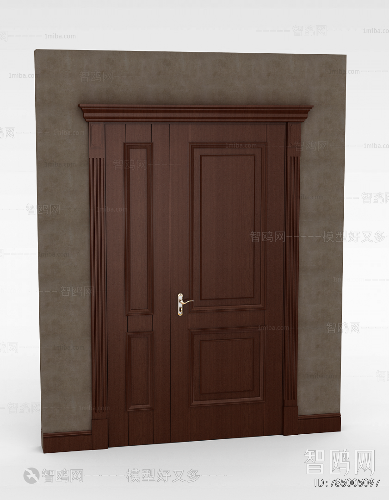 Simple European Style Single Door