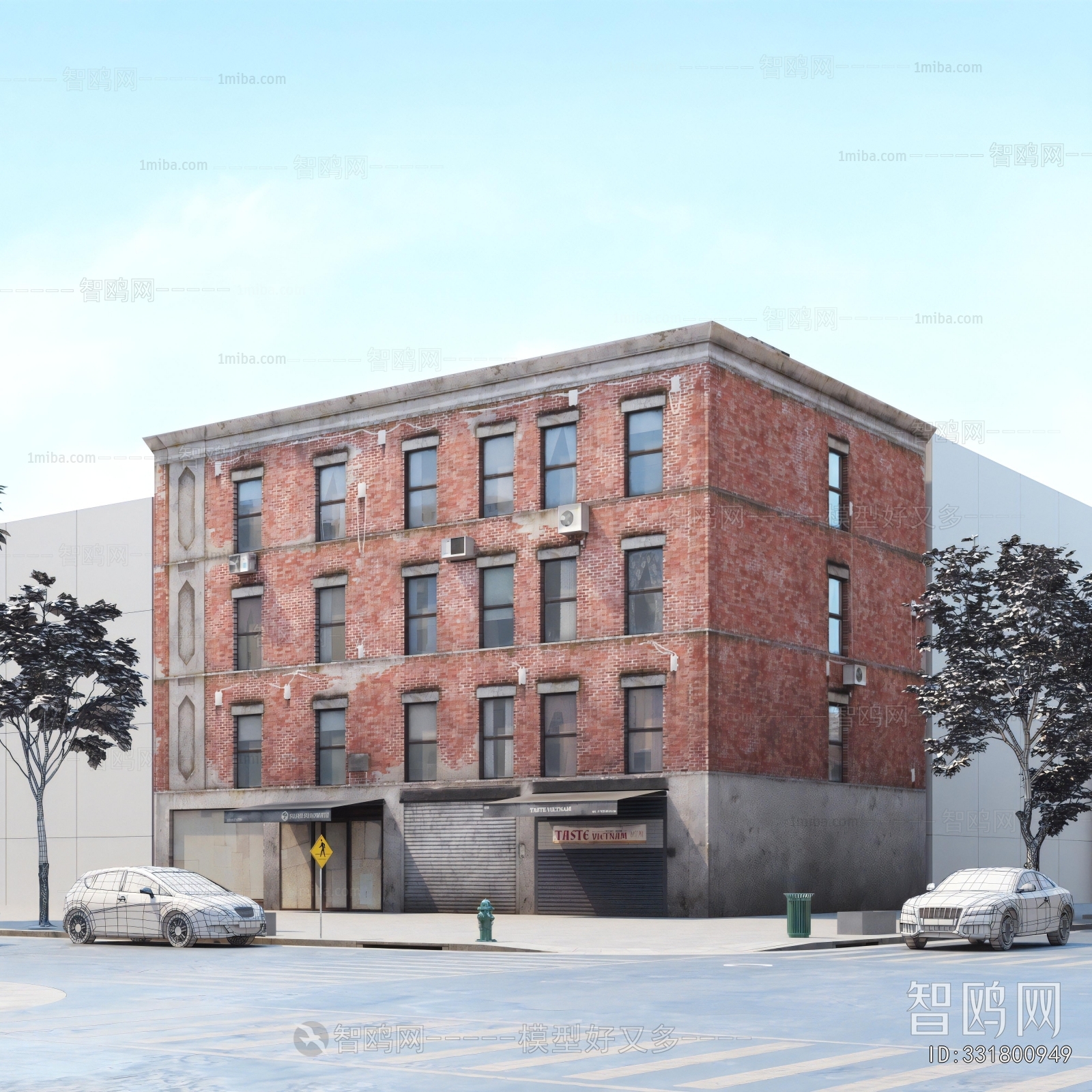 European Style Appearance Of Commercial Building