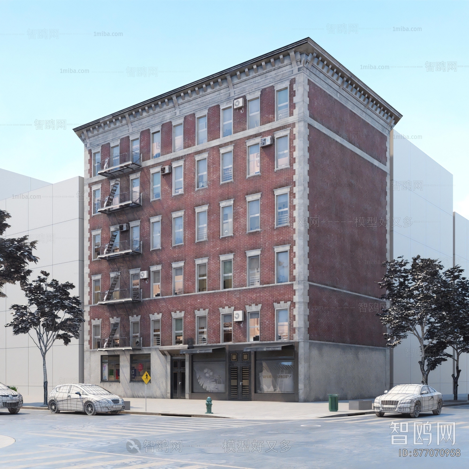 European Style Appearance Of Commercial Building