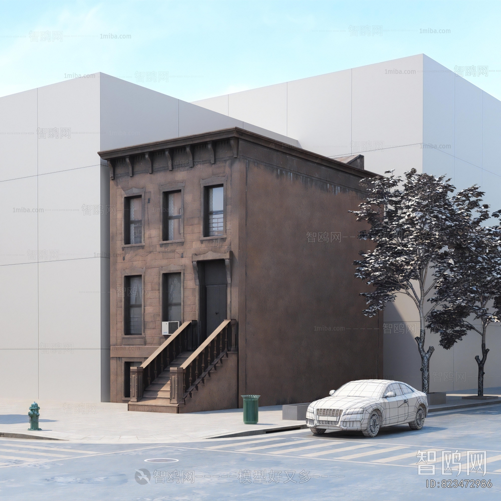 European Style Appearance Of Commercial Building