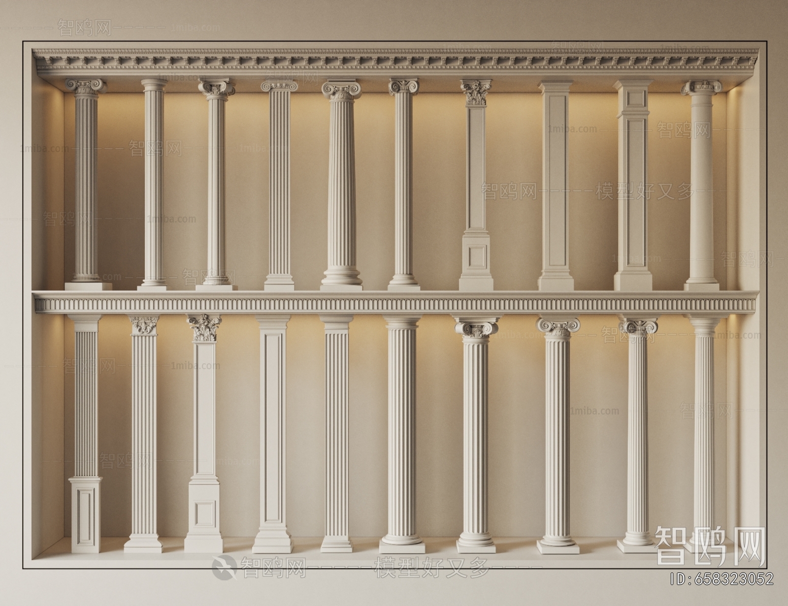 European Style Roman Pillar