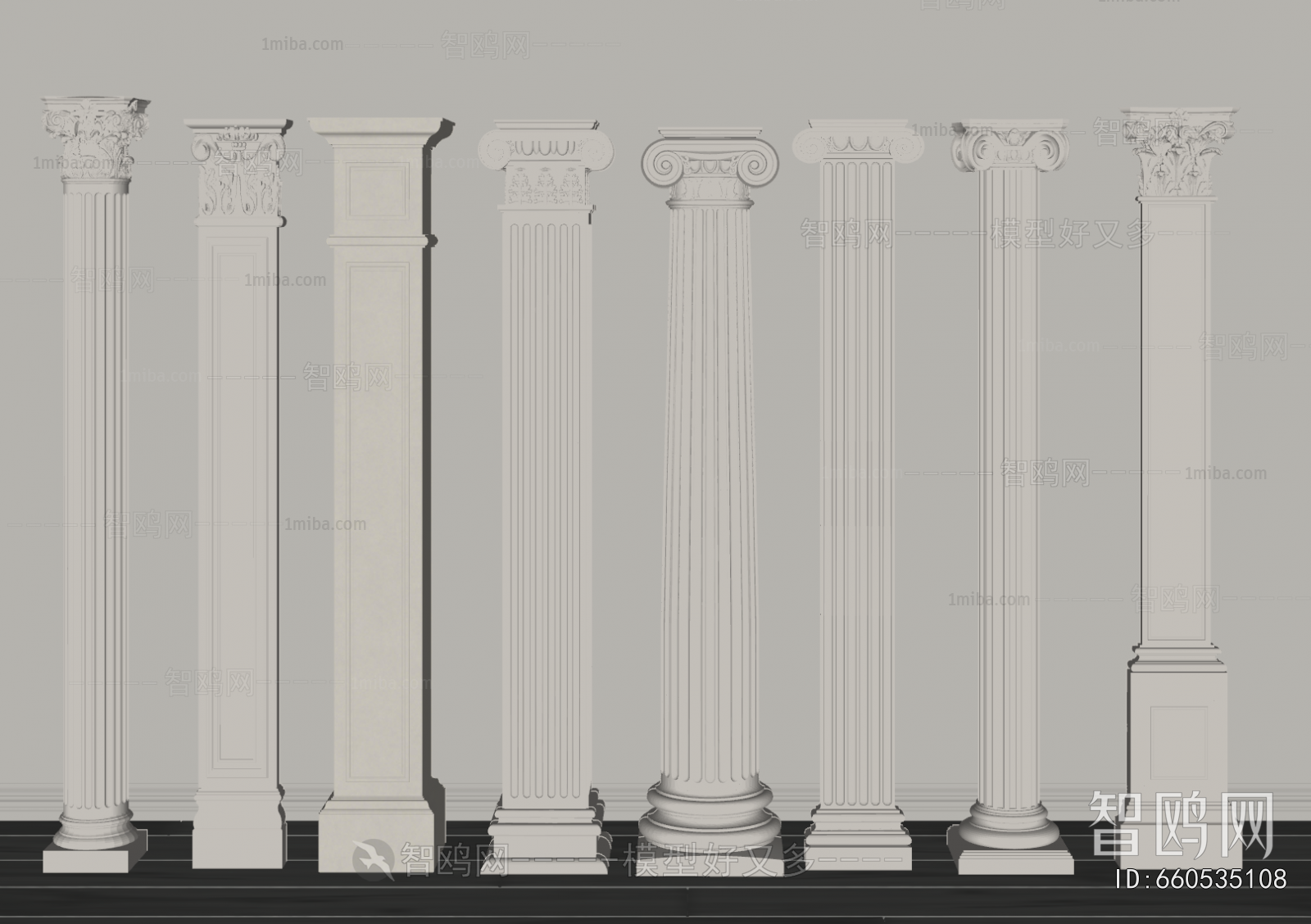 European Style Roman Pillar