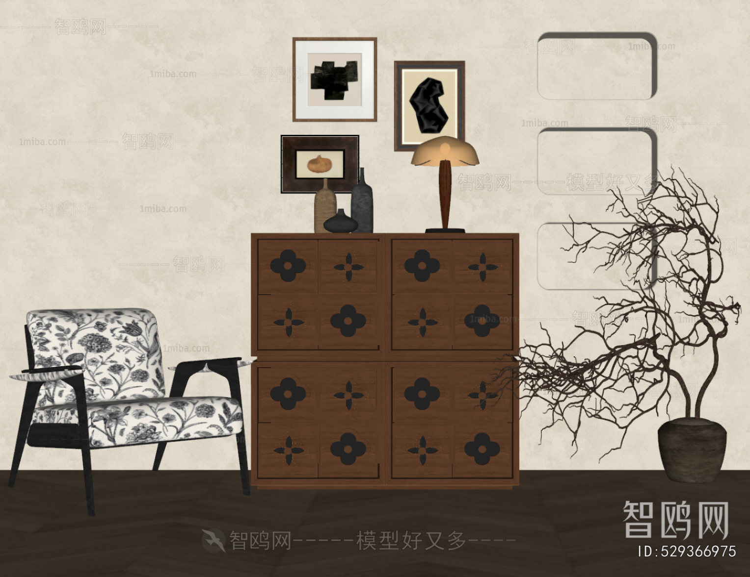 French Style Side Cabinet