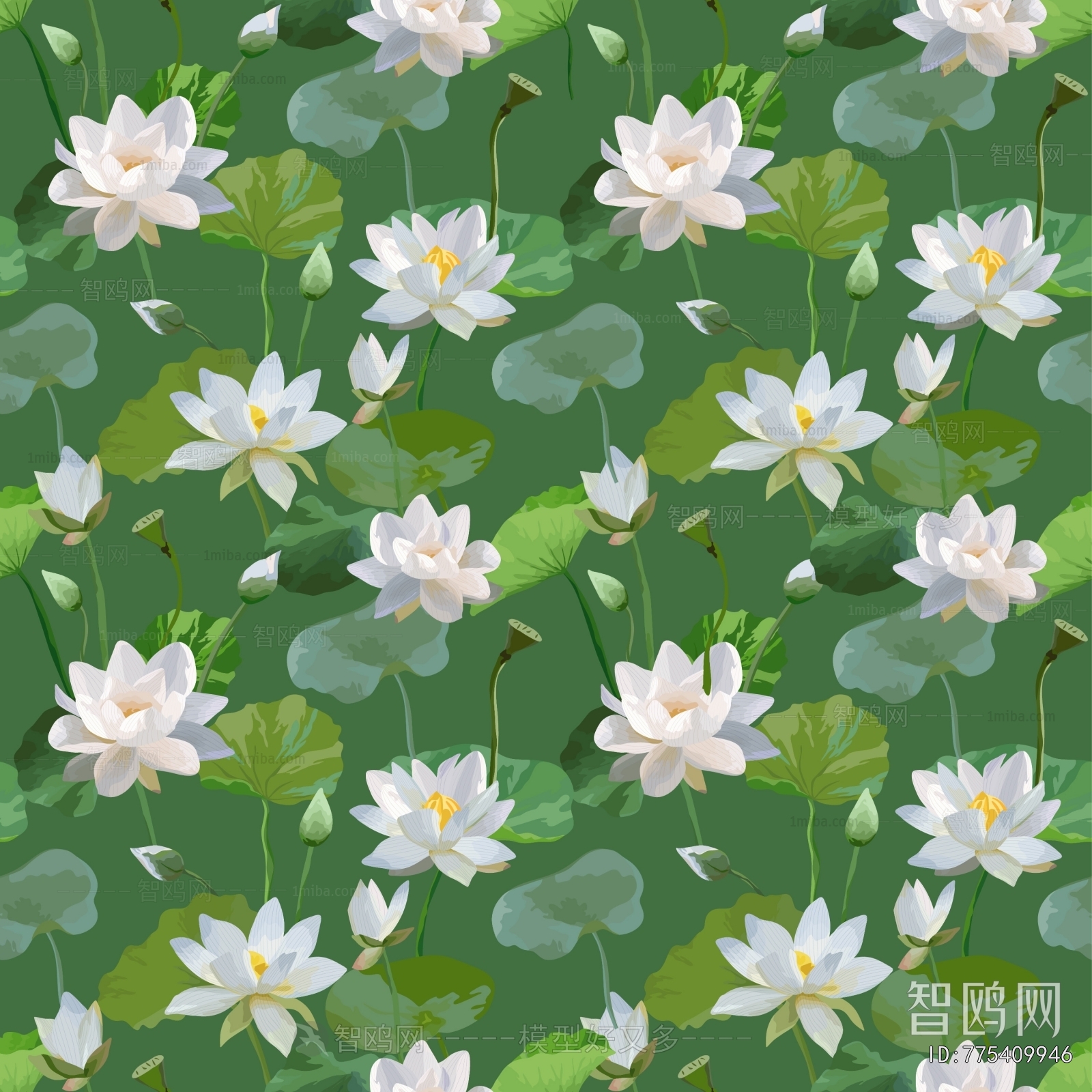 Animal And Plant Pattern Wallpaper