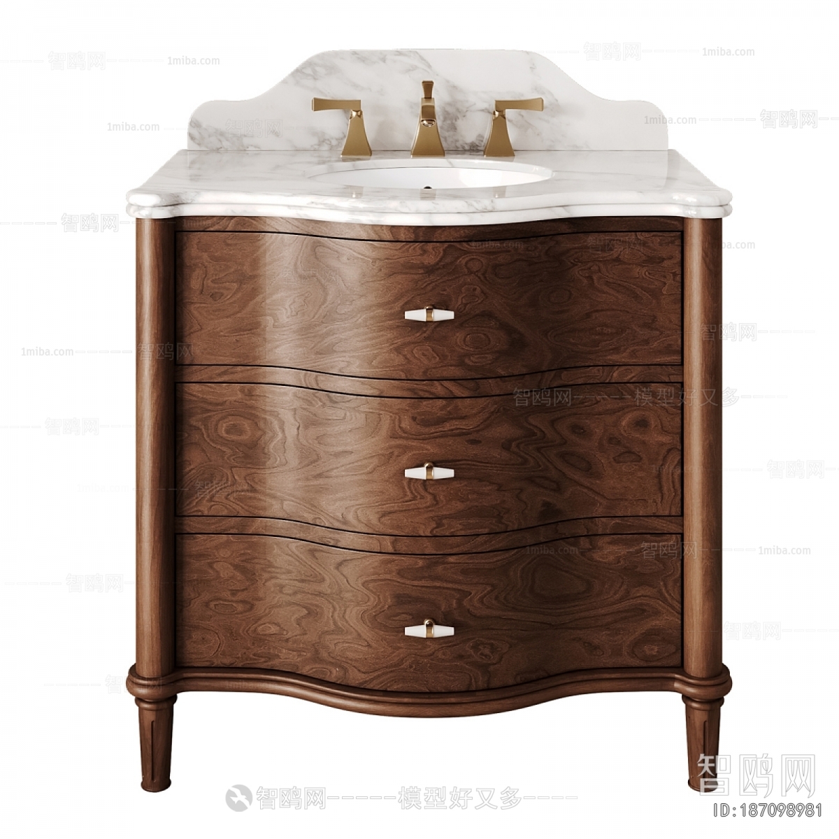 Simple European Style Bathroom Cabinet