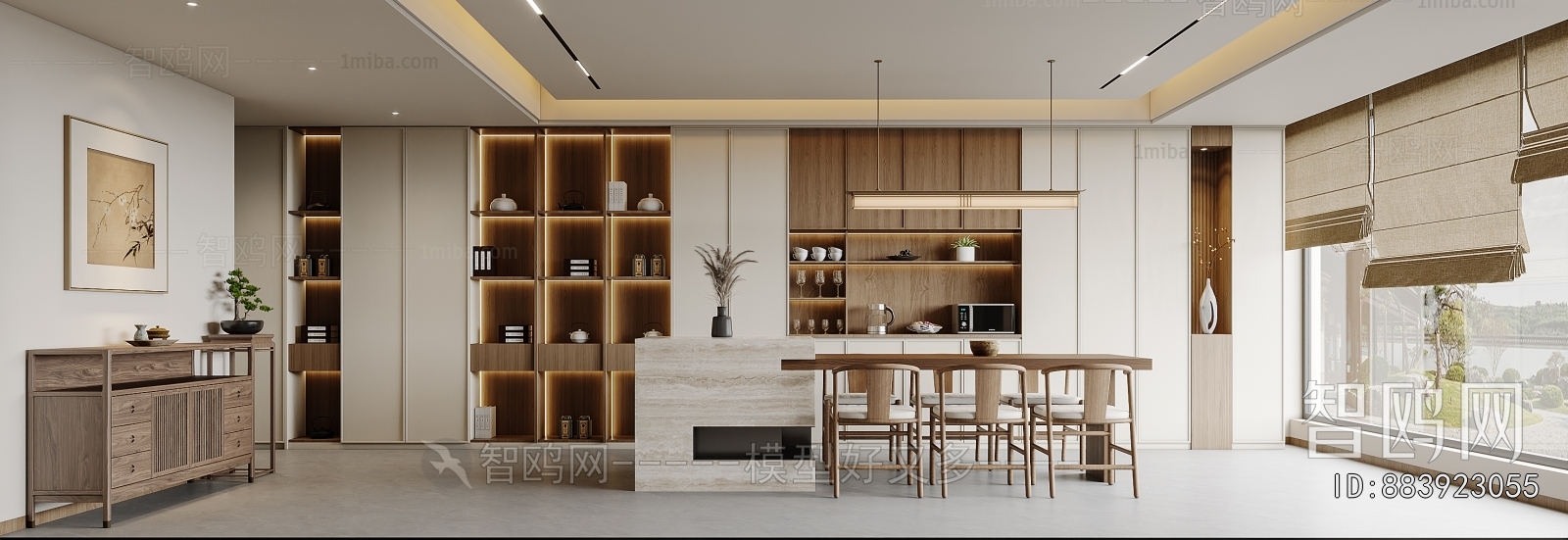 New Chinese Style Dining Room