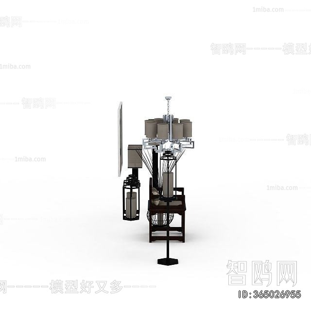 New Chinese Style Floor Lamp