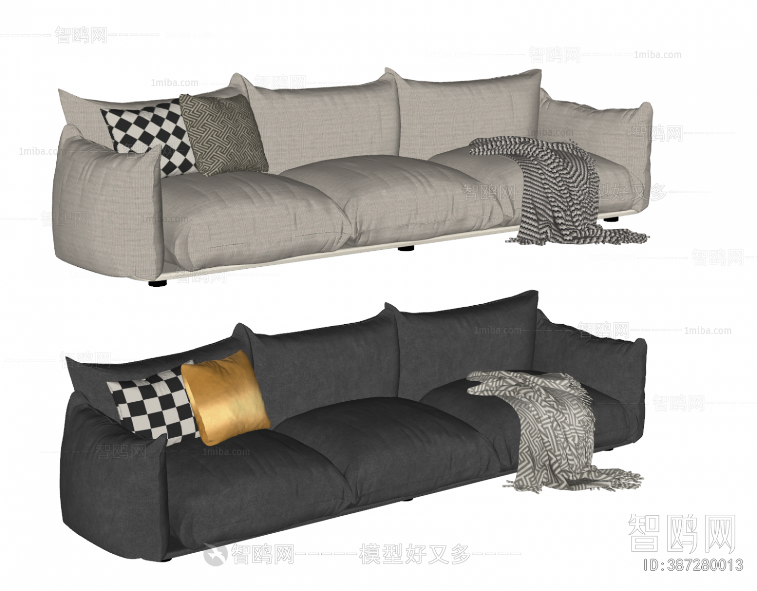 Modern Three-seat Sofa