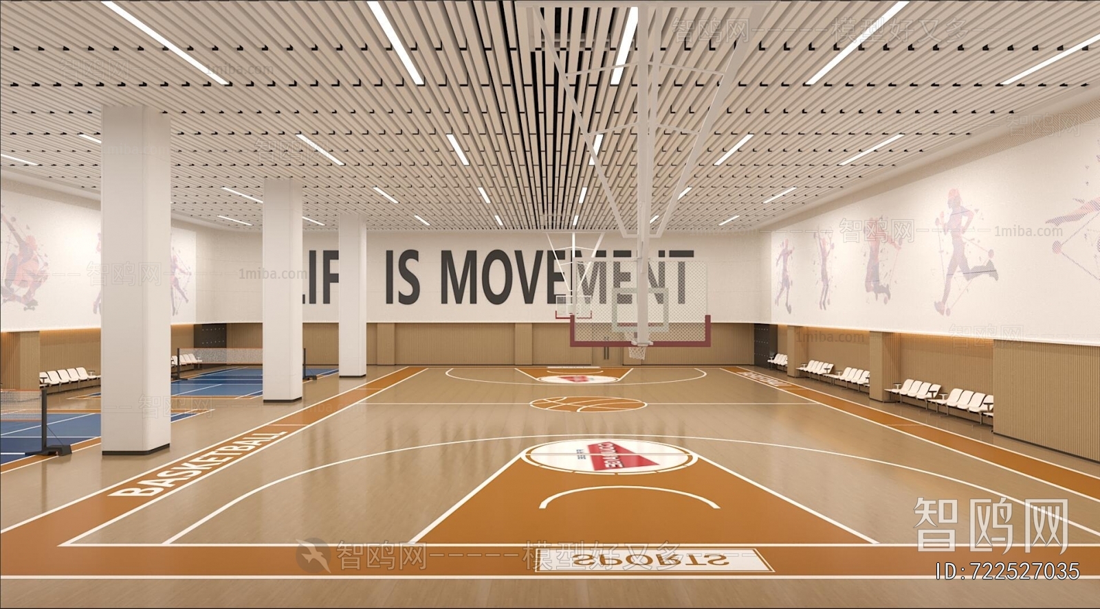 Modern Basketball Arena