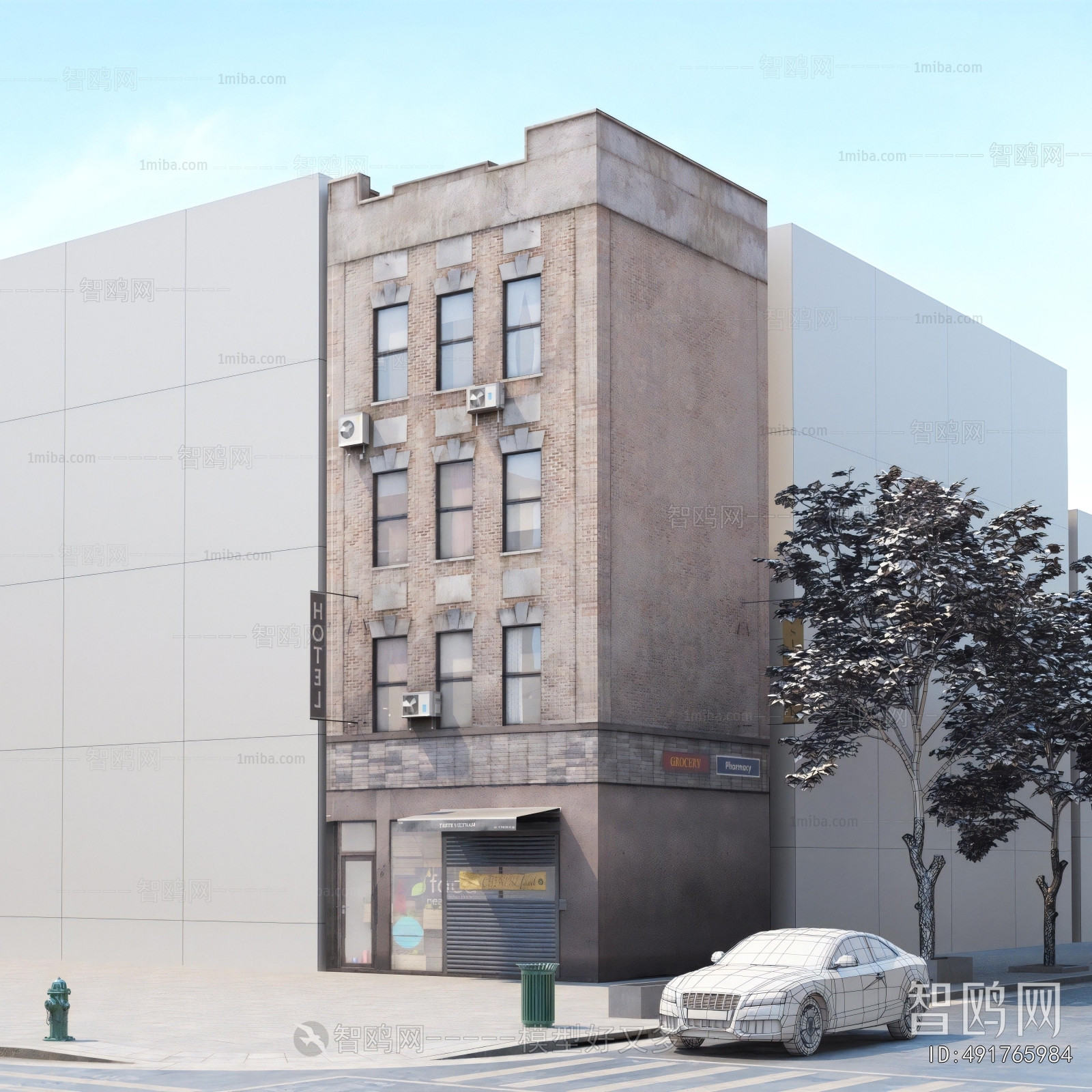 European Style Appearance Of Commercial Building