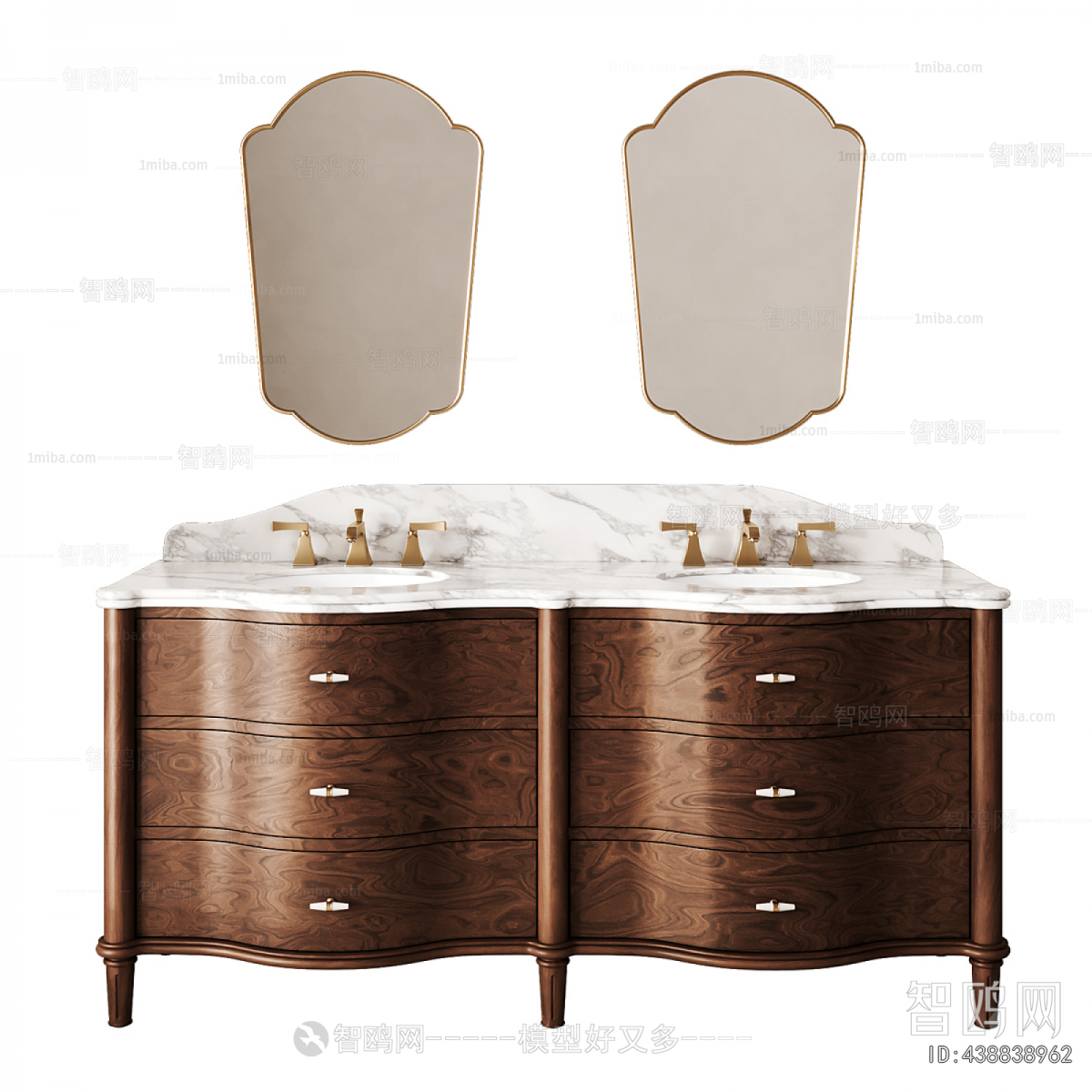 Simple European Style Bathroom Cabinet
