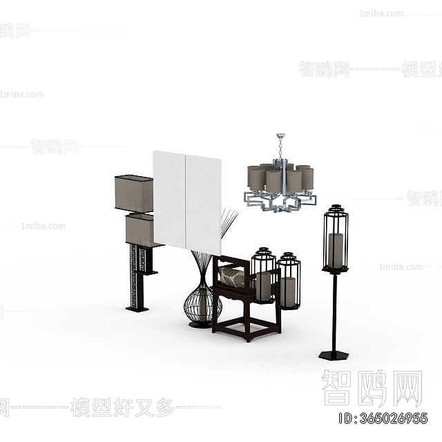 New Chinese Style Floor Lamp