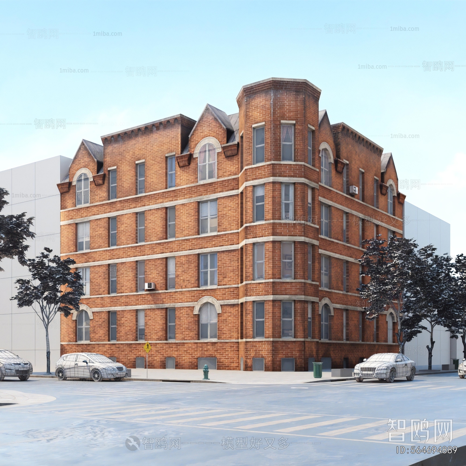 European Style Appearance Of Commercial Building