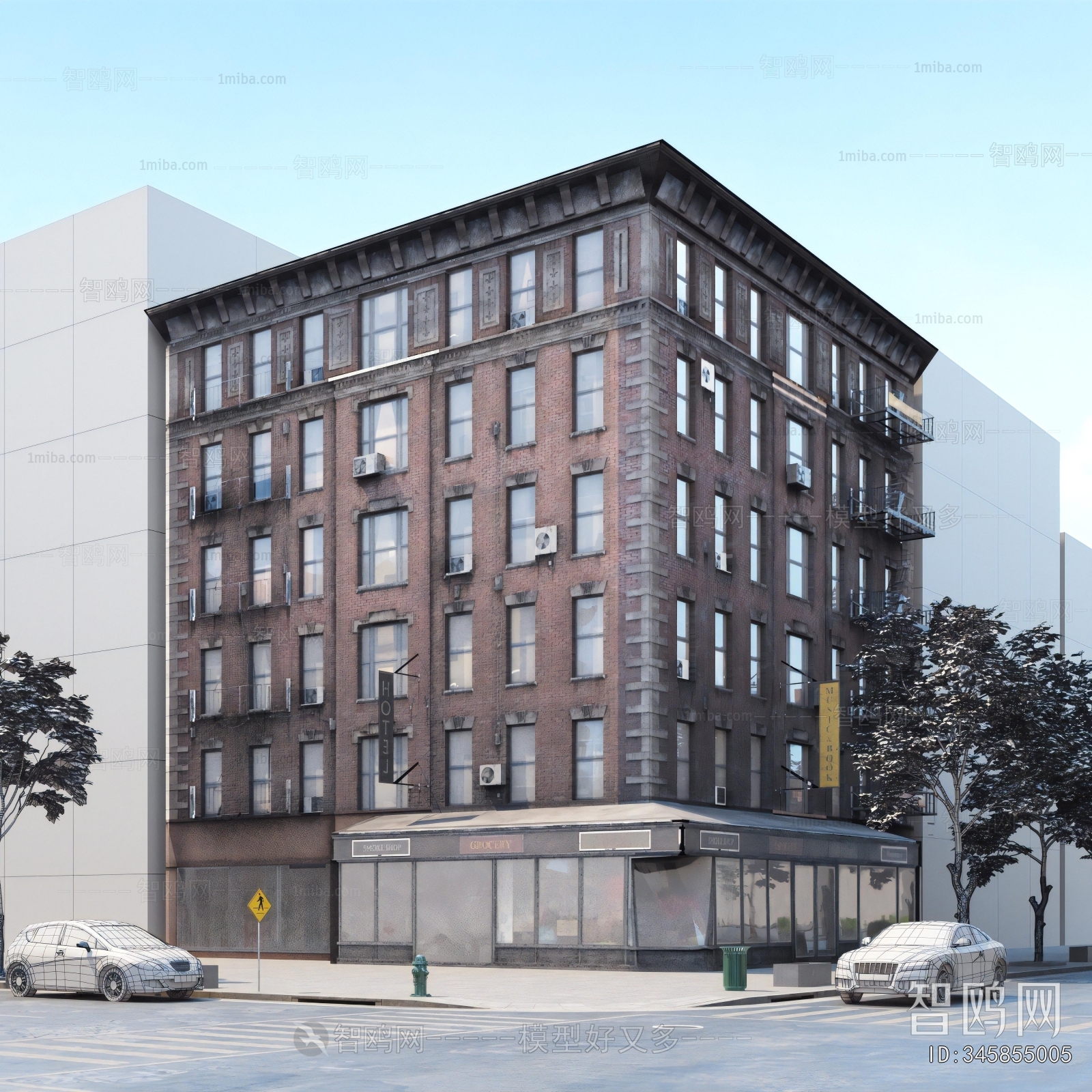 European Style Appearance Of Commercial Building