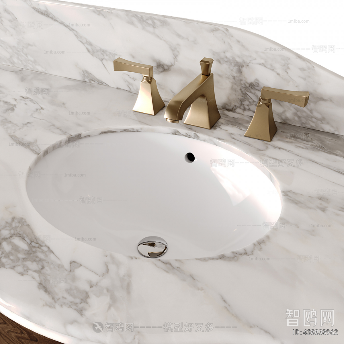 Simple European Style Bathroom Cabinet