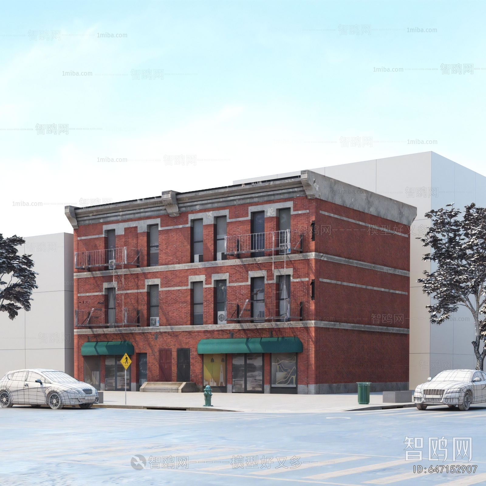 European Style Appearance Of Commercial Building