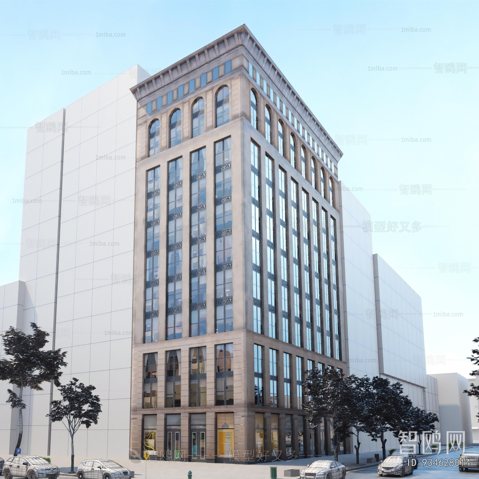 European Style Appearance Of Commercial Building