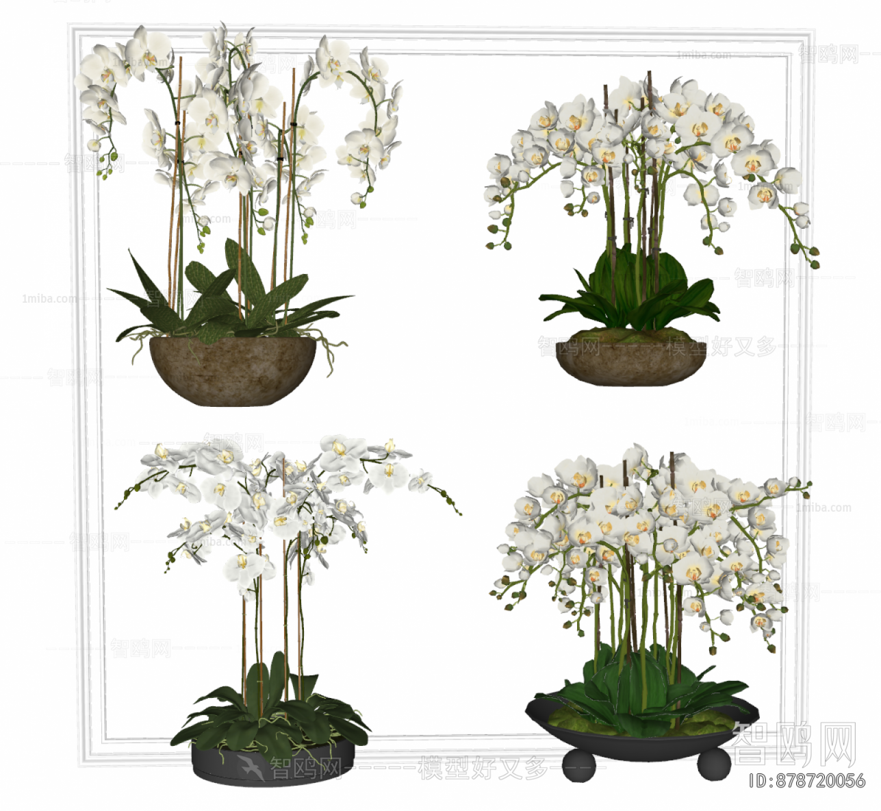 New Chinese Style Potted Green Plant