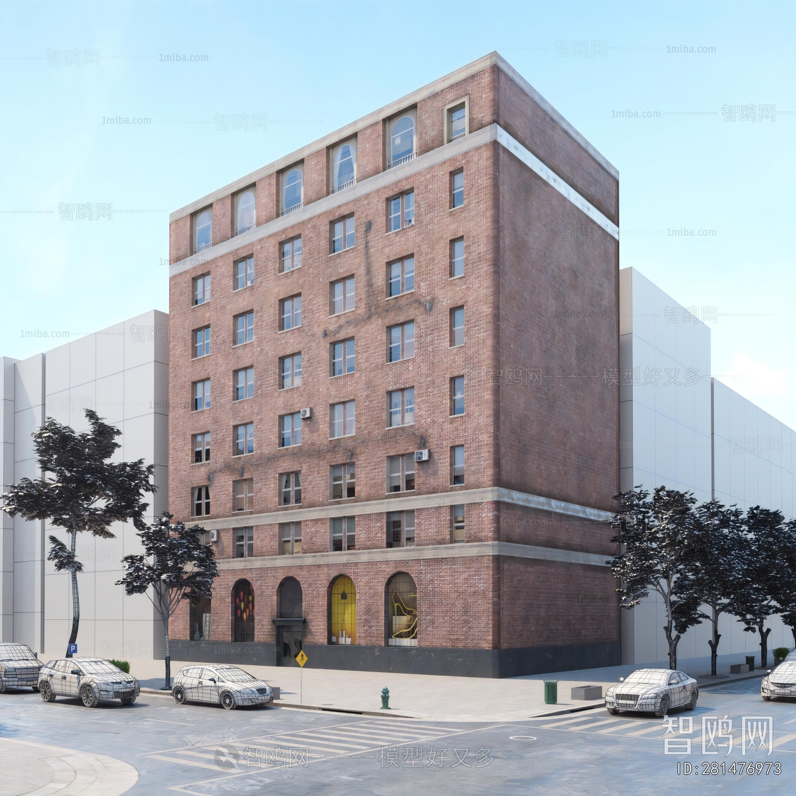 European Style Appearance Of Commercial Building